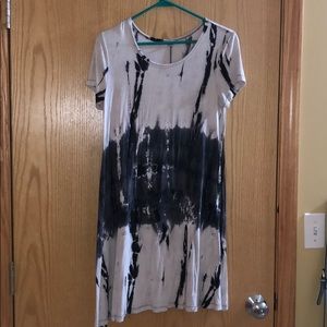 Tie dye shift dress